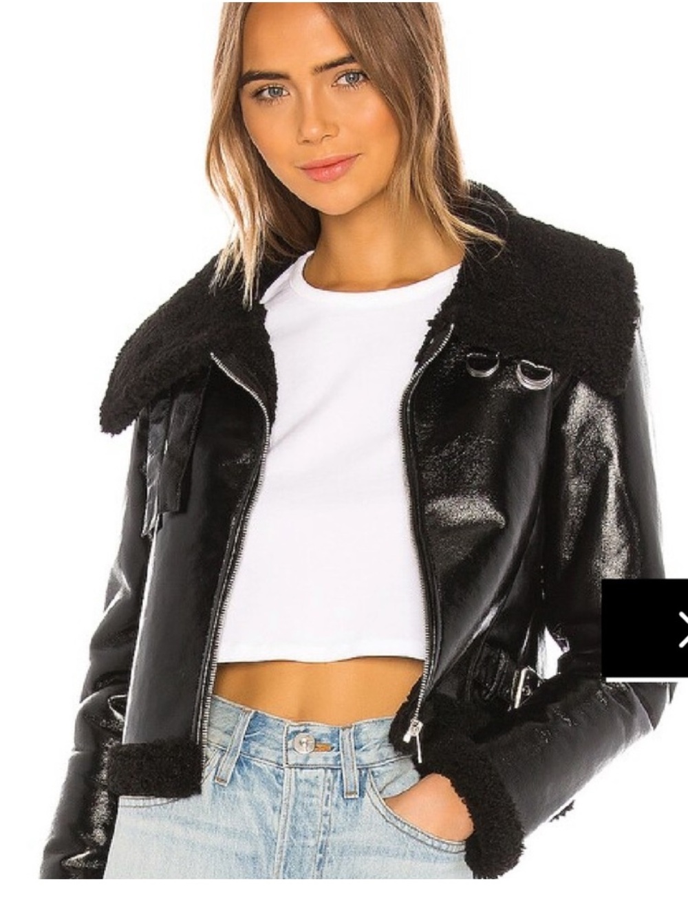 Superdown shearling jacket - Picture 2 of 6